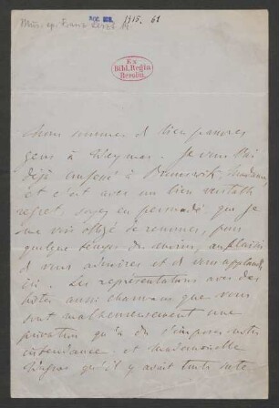 Brief an Unbekannt : 08.10.1852