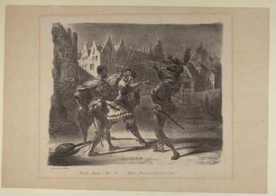 Duell zwischen Faust und Valentin. Duel de Faust et de Valentin