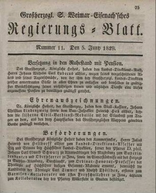 Nr. 11 : 5. Juny 1829