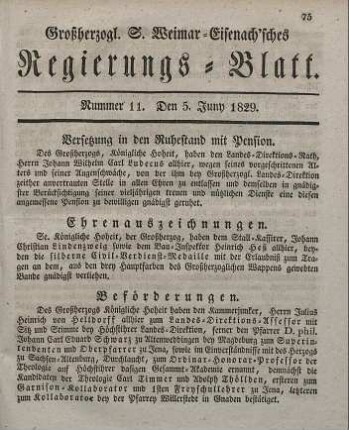 Nr. 11 : 5. Juny 1829
