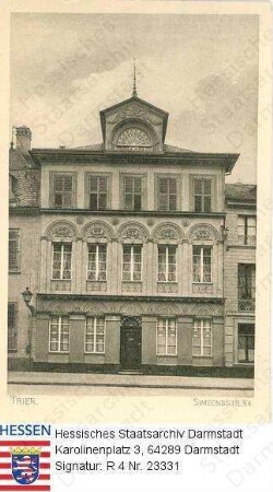 Trier, klassizistisches Haus Simeonsstraße 54