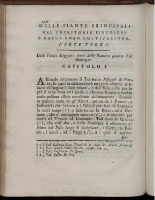 Delle Piante Principali Del Territorio Pistojese e Della Loro Coltivazione. Parte Terza.