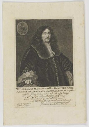 Bildnis des Wolffgangus Martinus Im Hof