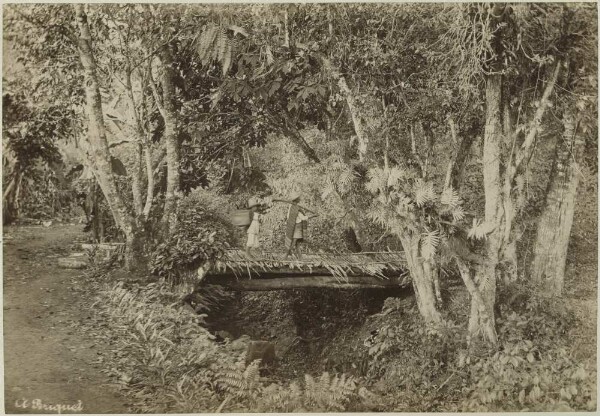 Brücke mit Personen