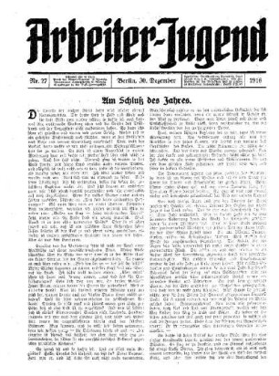 Am Schluß des Jahres