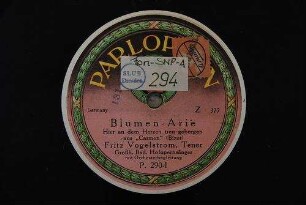 Blumen-Arie : Hier an dem Herzen treu geborgen : aus "Carmen" / (Bizet)