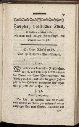 Zweyter, praktischer Theil.