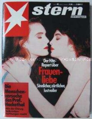 Illustrierte "stern" u.a. über das bevorstehende Gipfeltreffen von Reagan und Gorbatschow in Washington und über lesbische Partnerschaften