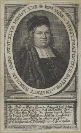 Bildnis von Iohannes Porst