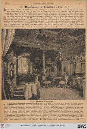 Wohnzimmer im Renaissance-Stil