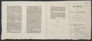 Bataille De Jena Ou D'Auerstedt du 14 Octobre 1806