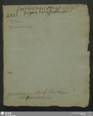 25,10: Friction des Oberschlachtigen Wasserrads - XVII 300 8. (25,10)
