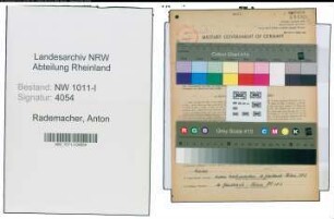 Entnazifizierung Anton Rademacher , geb. 14.08.1902 (Landwirt)