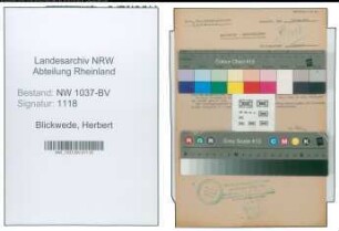 Entnazifizierung Herbert Blickwede , geb. 09.06.1912 (Architekt)