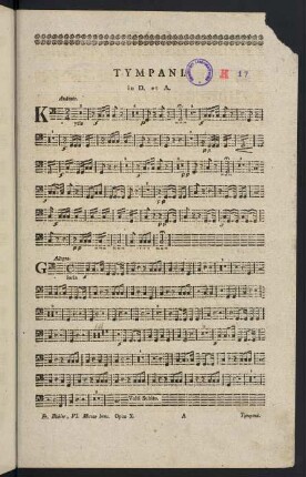1-3, Missa I. - Tympani