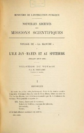Nouvelles archives des missions scientifiques et litteraires : choix de rapports et instructions. 5. 1893