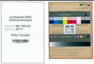 Entnazifizierung Franziska Korte, geb. 07.01.1892 (Studienraetin)