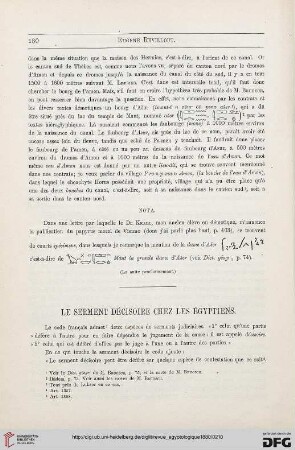 1: Le serment décisoire chez les Égyptiens, [1]