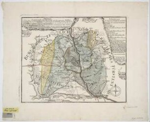 Plan von Dinkelsbühl und Umgebung, 1:40 000, Kupferstich, um 1750?