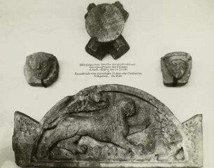 Romanische und frühgotische Bruchstücke aus dem Schloßmuseum
