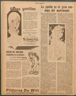 La pasión es el gran enemigo del matrimonio