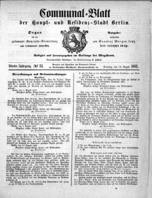 1863,33: No. 33, 16. August 1863