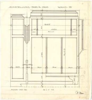 Pfann, Paul; Paris (Frankreich); Welt-Ausstellung - Wandabwicklung