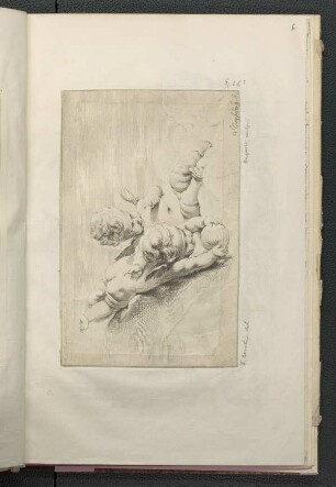Zwei Putti mit Ball