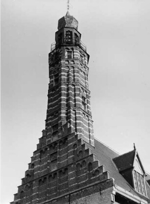 Turm des Rathauses, Herentals, Flandern, Belgien