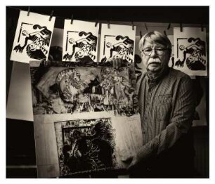 MICHAEL HOFMANN IN SEINEM ATELIER