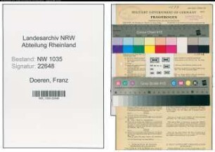 Entnazifizierung Franz Doeren , geb. 16.03.1883 (Steiger)