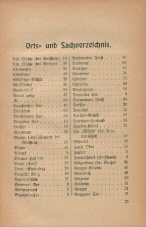 Orts- und Sachverzeichnis