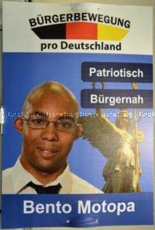 Wahlplakat der Bürgerbewegung pro Deutschland zur Wahl des Berliner Abgeordnetenhauses am 18. September 2016