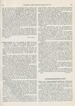 458-461 [Rezension] Berger, Rupert, Kleines liturgisches Wörterbuch
