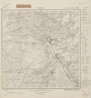 2842 Zechlin, Meßtischblatt (4cm - Karte)