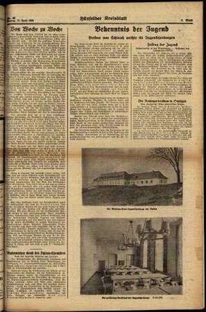 Zweite Ausgabe vom Montag, den 17. April 1939.