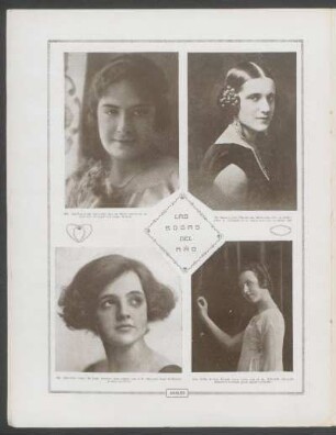 Las bodas del año : [Fotografías de] Sta. Josefina Puig Larrvide [y] Sta. Susana Nery Platero [y] Sta. Mercedes Ponce de León Terrero [y] Sta. Sofía Suárez Blixen