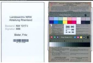 Entnazifizierung Fritz Bieler , geb. 21.06.1907 (Betriebstechniker)