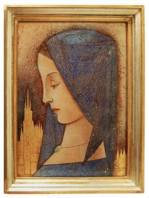 GK Rohde, Mädchen mit blauem Kopftuch