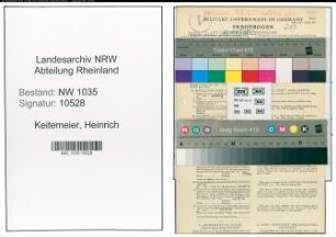 Entnazifizierung Heinrich Keitemeier , geb. 20.11.1897 (Bergmann)
