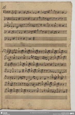 57. Anonymus, Stücke, G-Dur