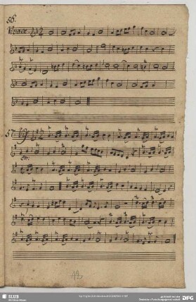 57. Anonymus, Stücke, G-Dur