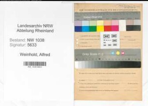 Entnazifizierung Alfred Weinhold , geb. 25.09.1890 (Polizist)