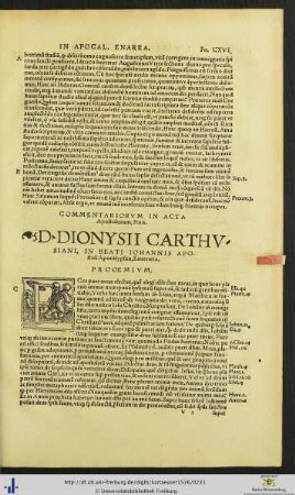 D. Dionysii In Beati Iohannis Apocalypsim Enarratio