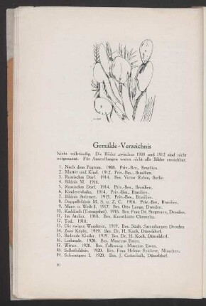Gemälde-Verzeichnis