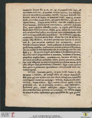 Thesis XVIII