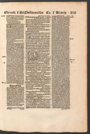 Argumentum in primam ad Thessalonicenses incipit.