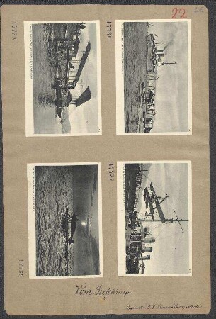 Notlandung eines französischen "Farman"-Doppeldeckers