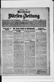 Berliner Börsen-Zeitung, Morgenausgabe