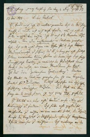 Brief vom 13. Januar 1873